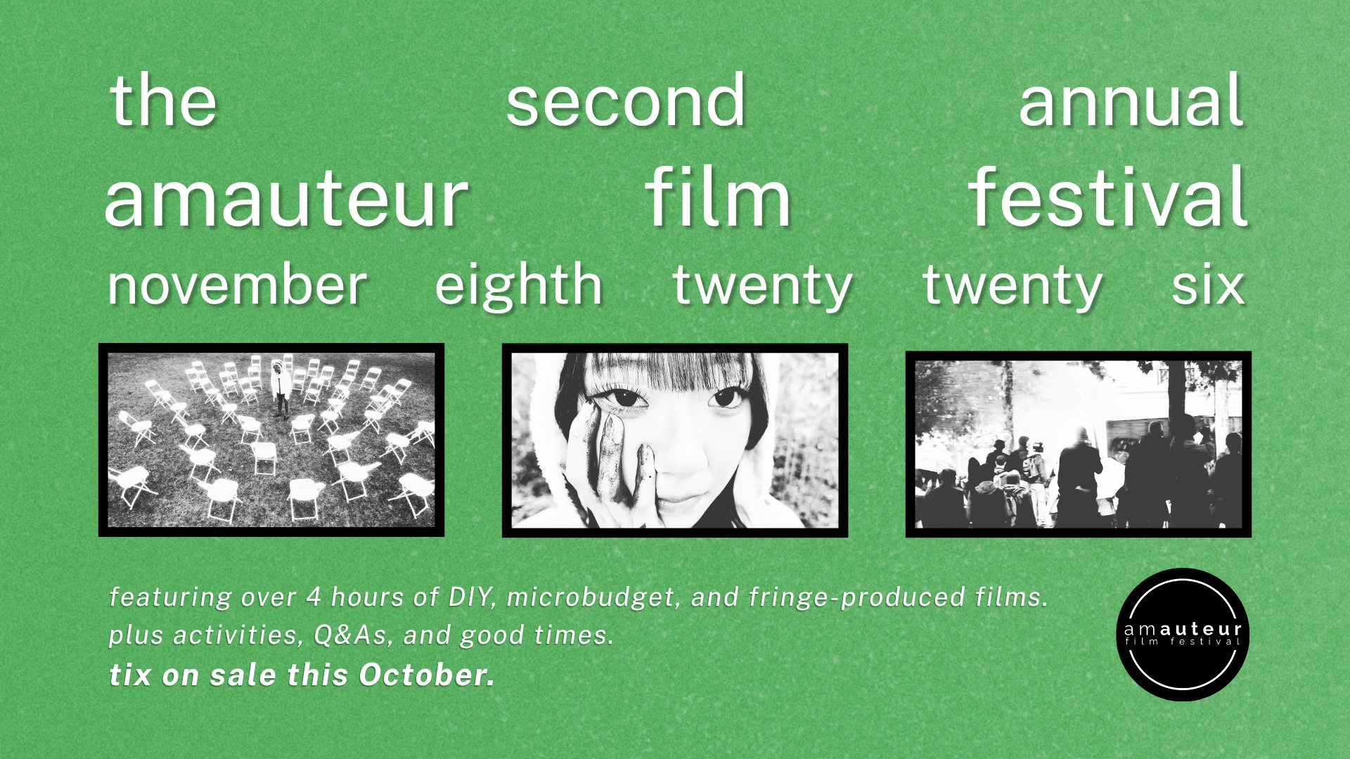 The 2nd Annual AmAuteur Film Festival poster