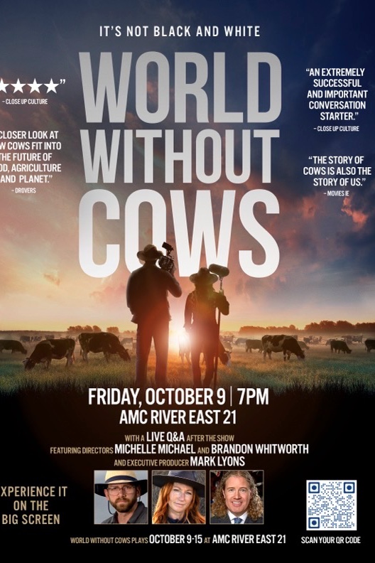 WORLD WITHOUT COWS - Chicago Q&A screening with Directors and Executive Producer poster