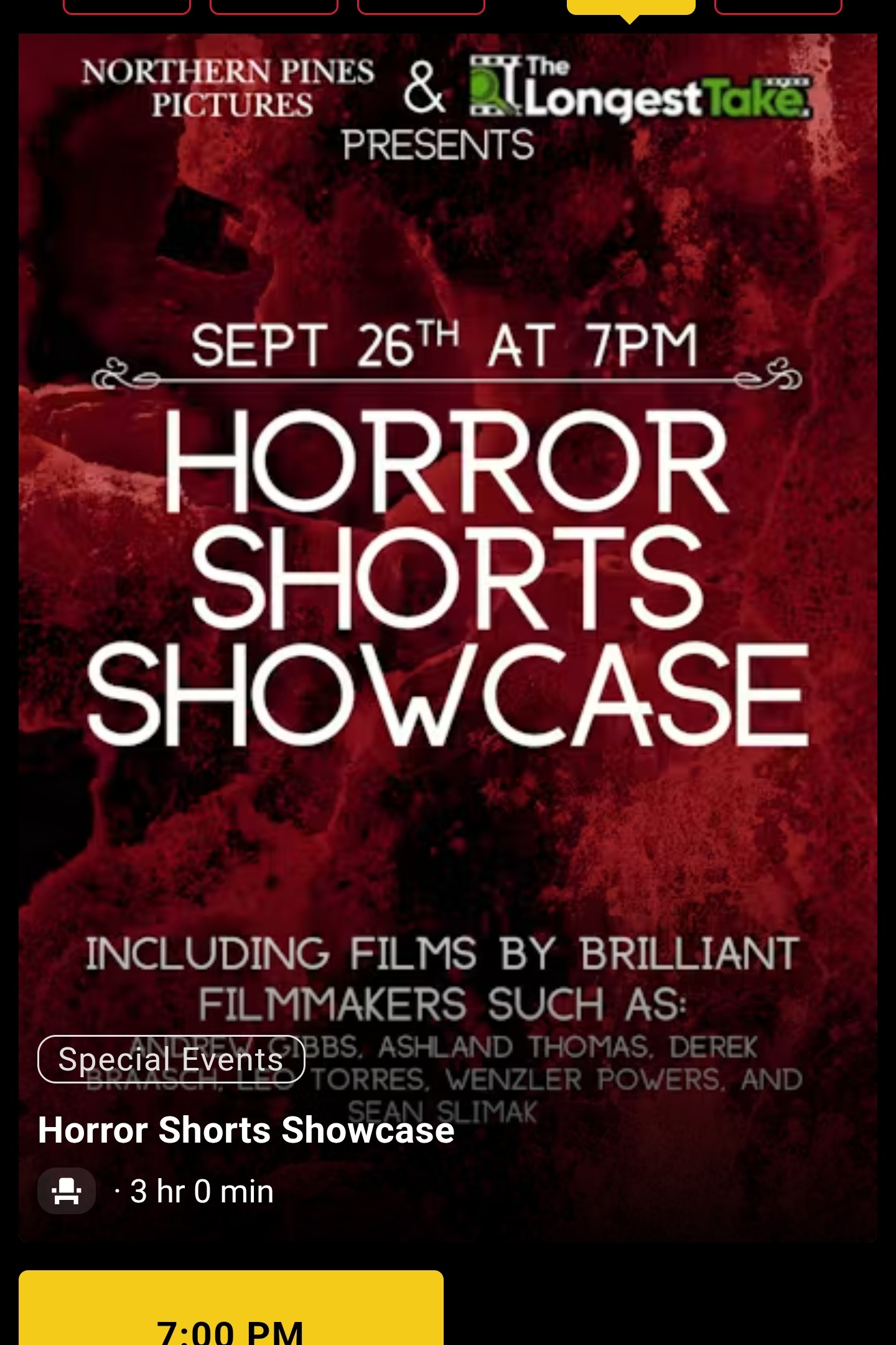 Horror Shorts Showcase @ Hollywood Blvd Cinema