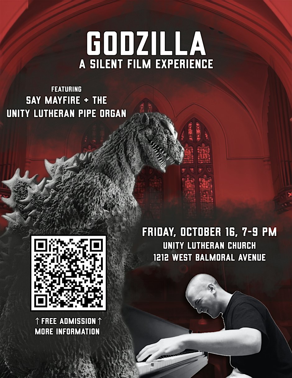 Silent Film: Godzilla poster