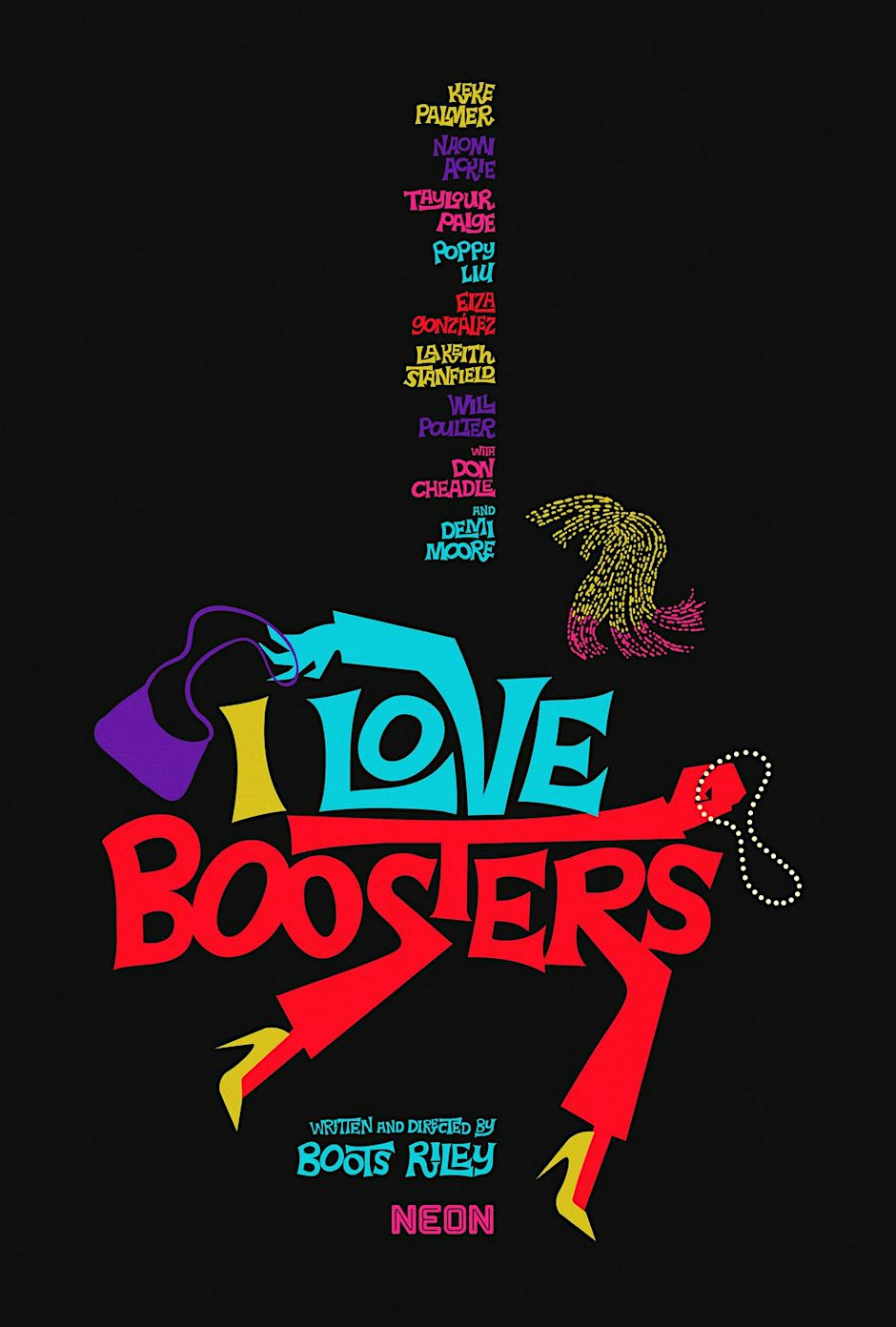 Cassidy Theater Film Club x Art is Labor: I LOVE BOOSTERS poster